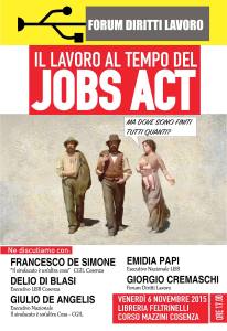 iniziativa Cosenza 5 novembre lavoro e JA